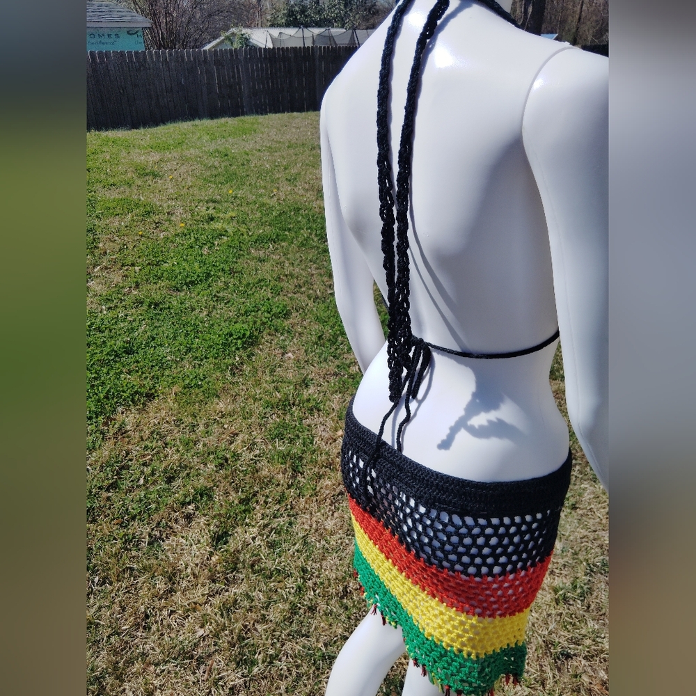Colorful Crochet Bikini Set - Picture 3 of 7